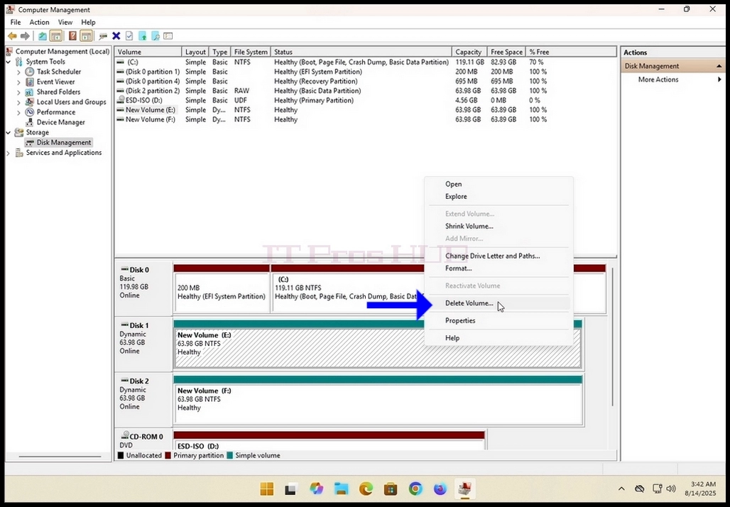 How to Create a Spanned Volume In Windows 11