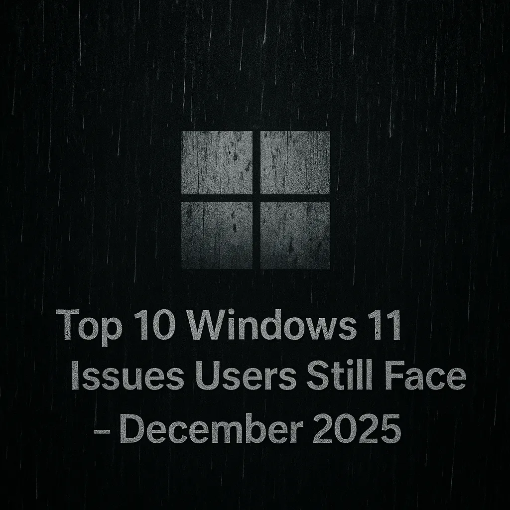 Top 10 Windows 11 Issues Users Still Face — December 2025 Top 10 Windows 11 Issues Users Still Face — December 2025