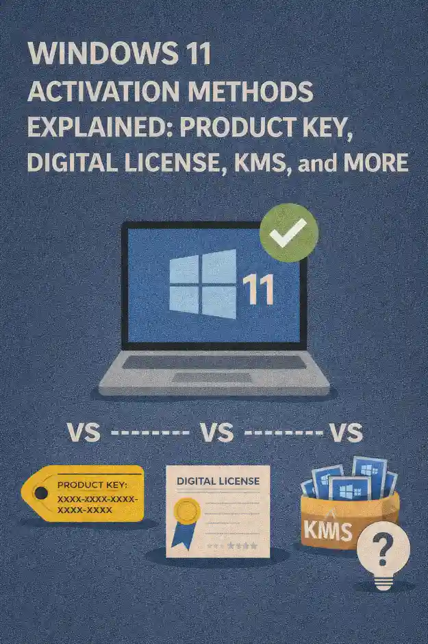 Windows 11 Digital License vs Product Key Activation: What IT Pros Should Know Windows 11 Digital License vs Product Key Activation: What IT Pros Should Know