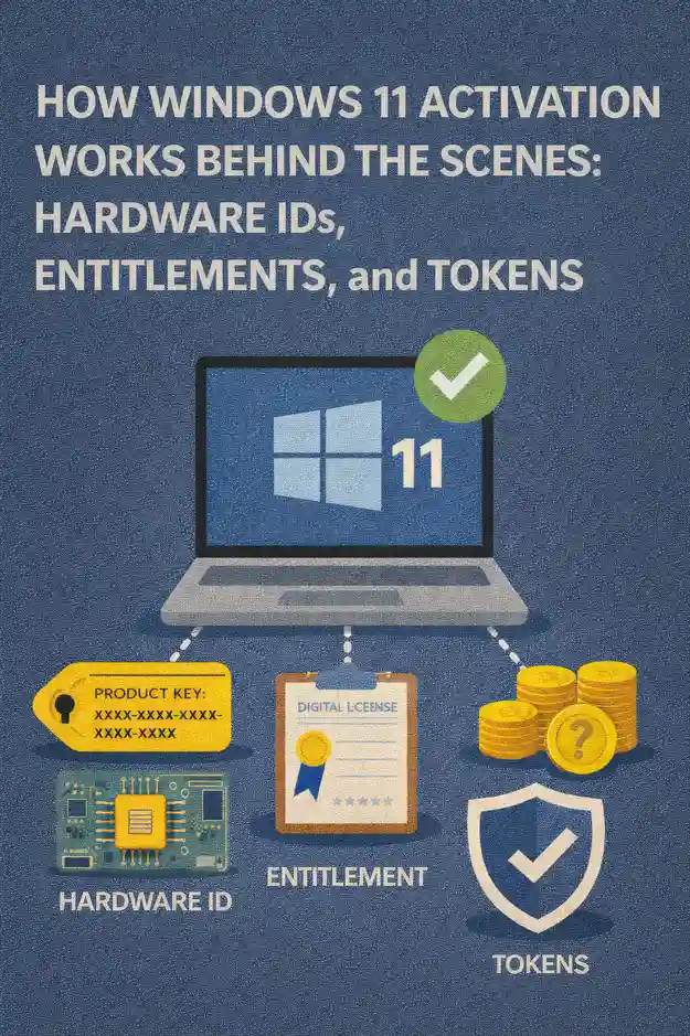 How Windows 11 Activation Works Behind the Scenes: Hardware IDs, Entitlements, and Tokens How Windows 11 Activation Works Behind the Scenes: Hardware IDs, Entitlements, and Tokens