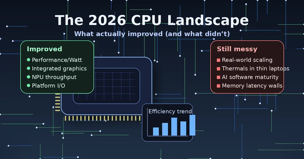 The 2026 CPU Landscape: What Actually Improved (and What Didn’t) The 2026 CPU Landscape: What Actually Improved (and What Didn’t)
