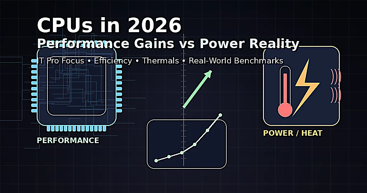 CPUs in 2026: Performance Gains vs Power Reality CPUs in 2026: Performance Gains vs Power Reality