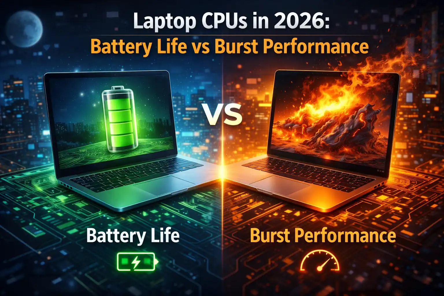 Laptop CPUs in 2026: Battery Life vs Burst Performance Laptop CPUs in 2026: Battery Life vs Burst Performance