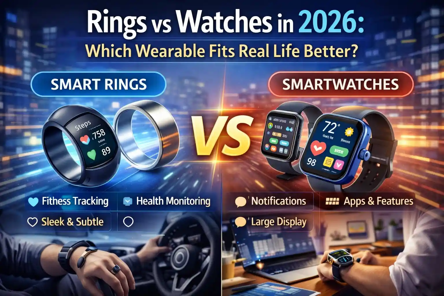 Rings vs Watches in 2026: Which Wearable Fits Real Life Better? Rings vs Watches in 2026: Which Wearable Fits Real Life Better?