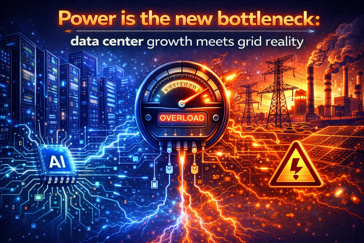 Power is the new bottleneck: data center growth meets grid reality Power is the new bottleneck: data center growth meets grid reality