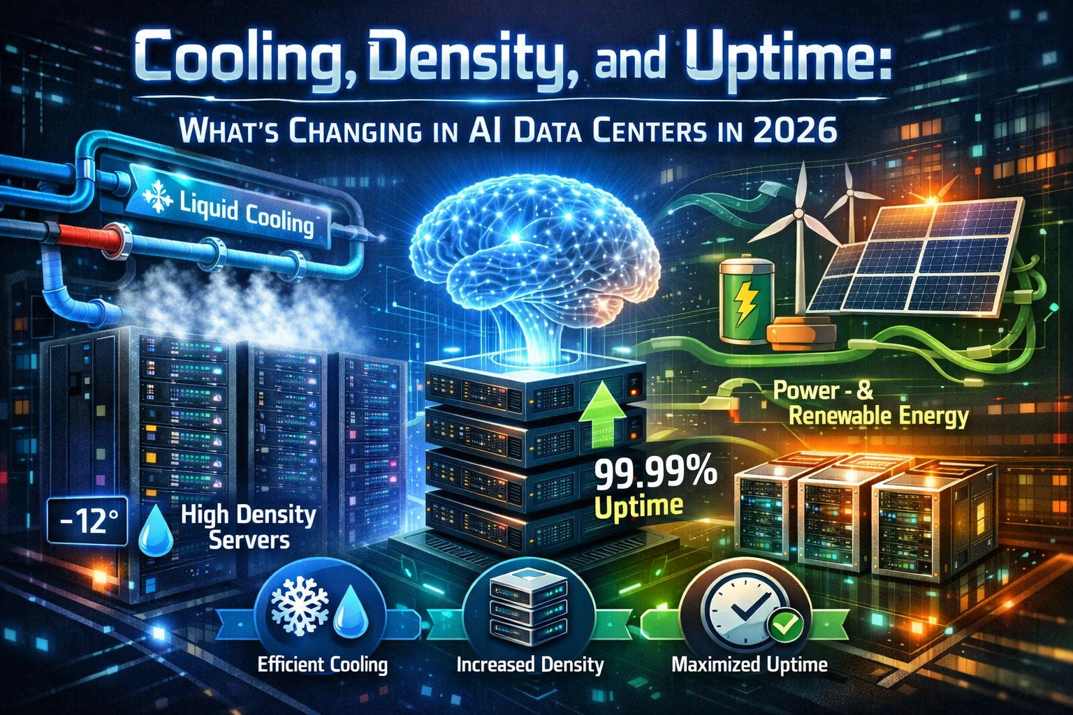 Cooling, density, and uptime: what’s changing in AI data centers in 2026 Cooling, density, and uptime: what’s changing in AI data centers in 2026