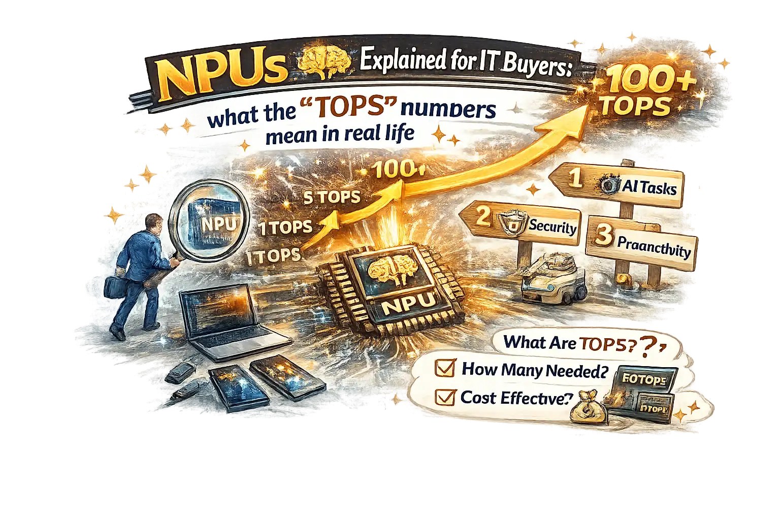 NPUs explained for IT buyers: what the “TOPS” numbers mean in real life NPUs explained for IT buyers: what the “TOPS” numbers mean in real life